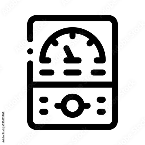 ammeter line icon