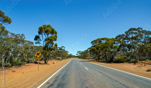 Kalgoorlie red desert in the Goldfields region of Western Australia	