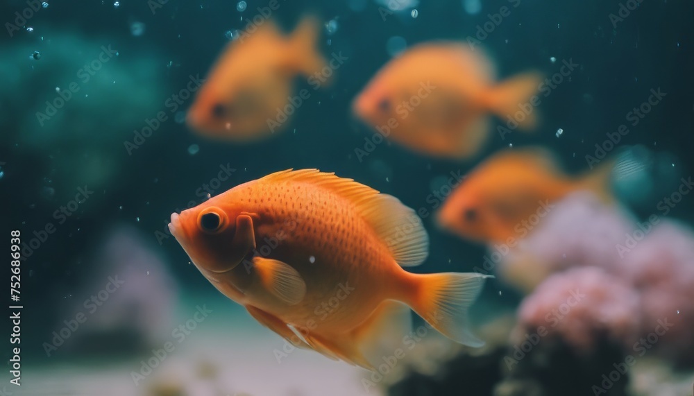 view of aesthetic some fish under water image background view of aesthetic some fish under water image background