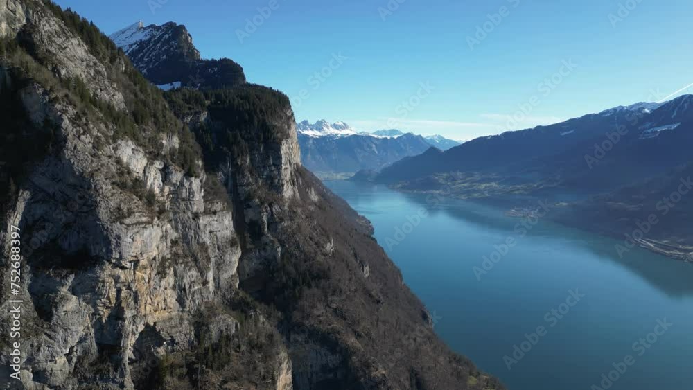 Amden Weesen Switzerland gorgeous view above the Swiss lake