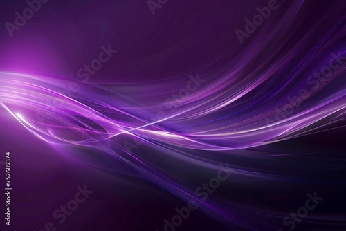 A vibrant purple background with flowing lines and elegant curves creating an abstract pattern.