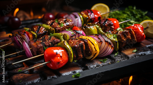 Gourmet Delight: Gaziantep's Şiş Kebap - Grilled Meat Skewers with Vegetables