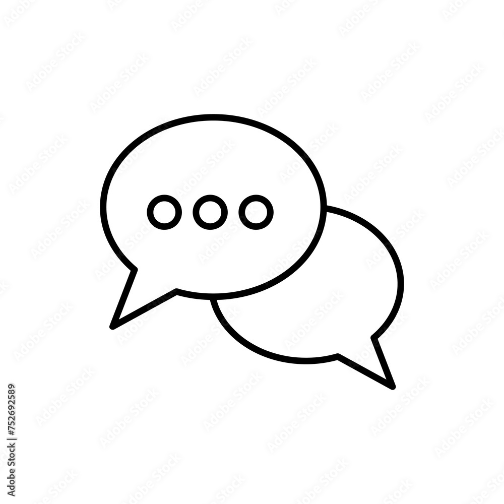 message vector glyph flat liner icon illustration on white background..eps message vector glyph flat liner icon illustration on white background..eps