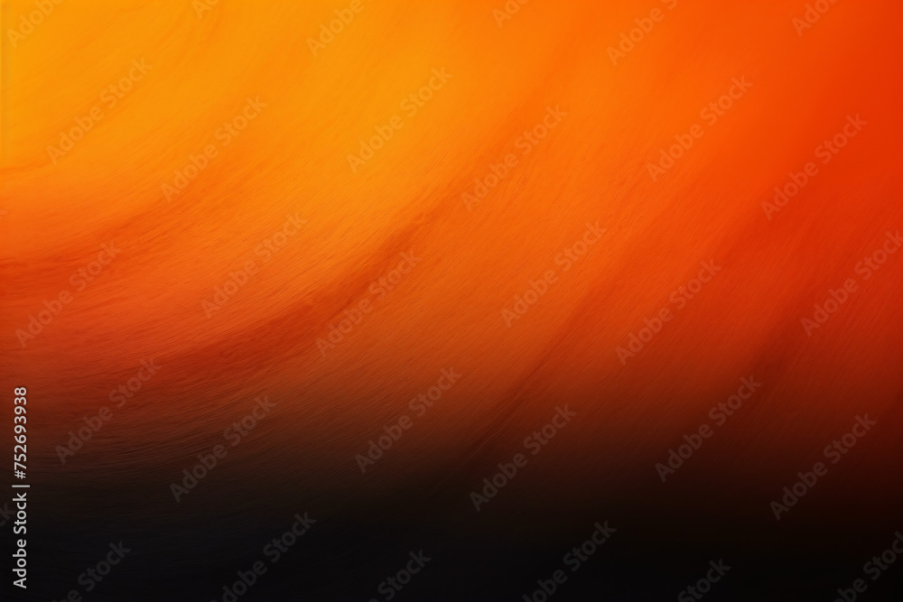 Abstract background of orange and black colors with some smooth lines in it. Orange, yellow or red colors, Space for text or image - obrazy, fototapety, plakaty 