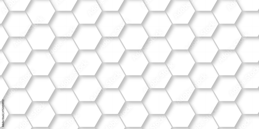 White Hexagonal Background. Luxury White Pattern. Vector Illustration. 3D Futuristic abstract honeycomb mosaic white background. geometric mesh cell texture. modern futuristic wallpaper. White Hexagonal Background. Luxury White Pattern. Vector Illustration. 3D Futuristic abstract honeycomb mosaic white background. geometric mesh cell texture. modern futuristic wallpaper.