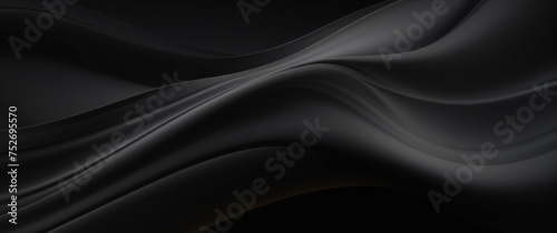 Black silk abstract wavy background