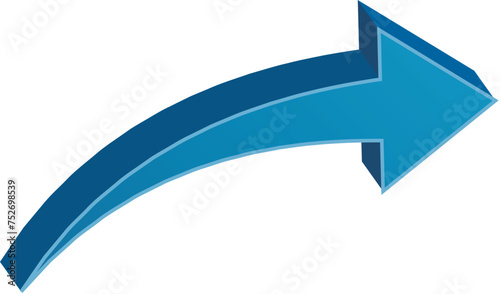Blue arrow sign