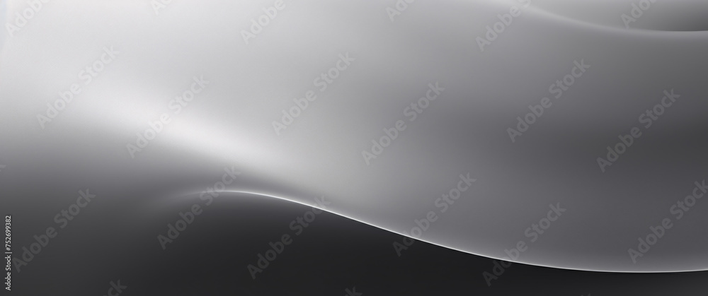 Abstract background with smooth lines. Silver, white, metallic colors, Space for text or image - obrazy, fototapety, plakaty 