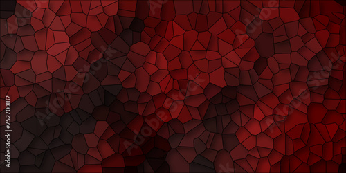 Abstract Seamless Multicolor Broken Stained-Glass Geometric Retro Tiles Pattern Quartz Crystal 3D Voronoi Diagram Background. For Artful Websites, Presentations, Brochures, and Social Media Graphics.