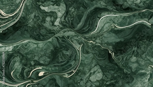 Intricate green marble design in a continuous pattern for backgrounds Generative AI
