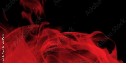Modern Red smoke on black background. collection swirling movement of red smoke group. Abstract red smoke flames transparent texture. fire design and darkness concept. Pink fire flame for nature .