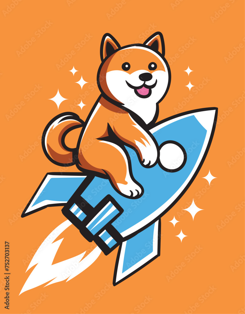 sibainu ridding rocket 