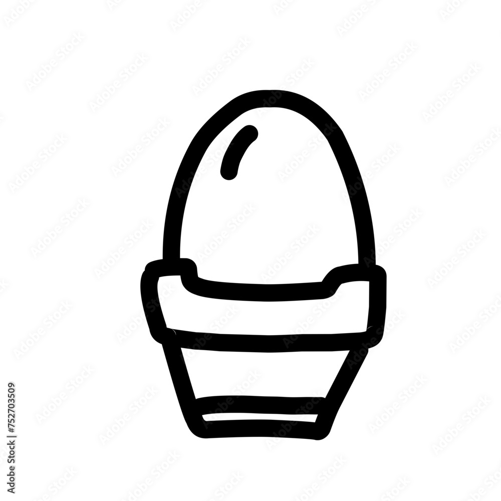 Eggs icons outline Eggs icons outline