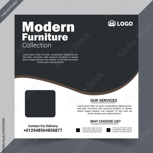 furniture social media post design