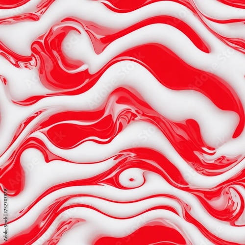 Seamless red and white liquid pattern texture background illustration