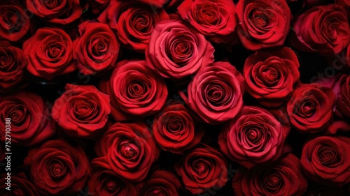 intense love red rose sea background