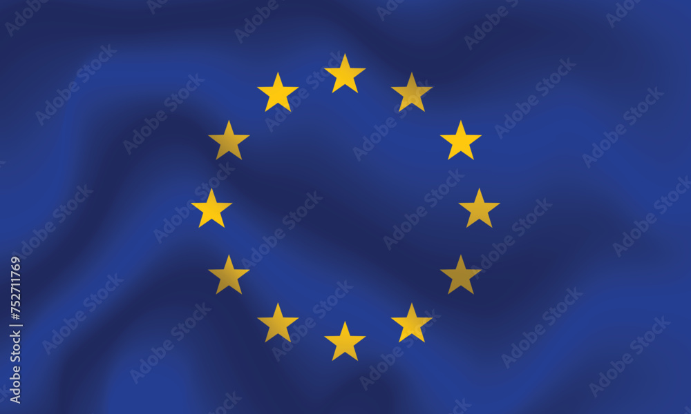 Flat Illustration of European Union flag. EU flag design.
Flat Illustration of European Union flag. EU flag design.