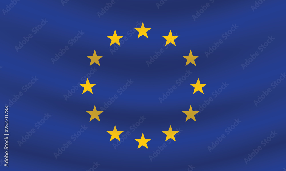 Flat Illustration of European Union flag. EU flag design.
Flat Illustration of European Union flag. EU flag design.