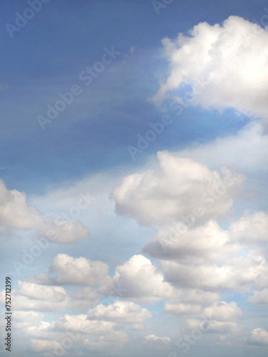 dramatic cumulus clouds in the sky