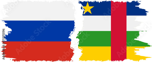 Central African Republic and Russia grunge flags connection vecto Free Download Central African Republic and Russia grunge flags connection vecto - GFXLoad