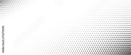 Hexagon corner halftone gradient texture. Black diagonal grunge gradation background. Geometric retro tech wallpaper. Fading hexagonal pattern backdrop. Vector vanishing honeycomb grungy overlay