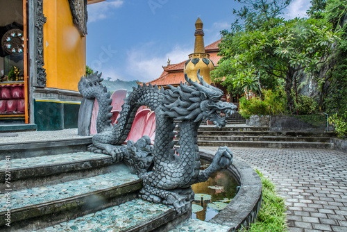 Brahma Vihara Arama, Buddhist Temple .Brahmavihara-Arama also known as Vihara Buddha Banjar due to its location in the Banjar District of Buleleng is a buddhist Temple Monastery. Bali Indonesia.