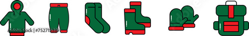 Autunm Equipment Clothes Icons