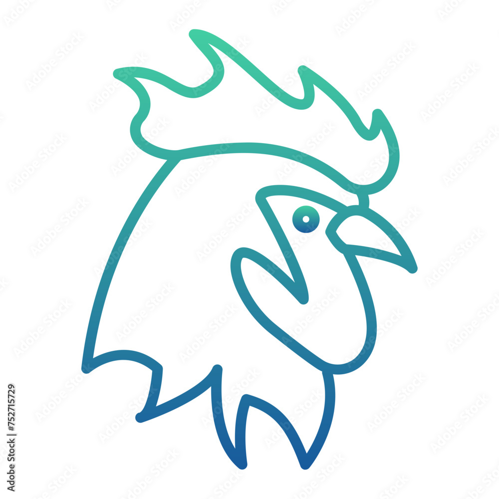 Rooster Gradient Linear Style Rooster Gradient Linear Style