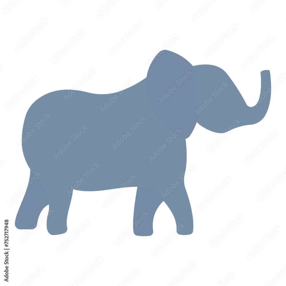 Elephant Flat Style Elephant Flat Style