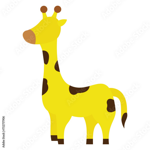 Giraffe Flat Style