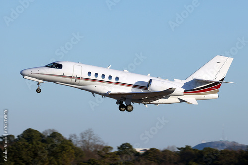 Citation Latitude Private Jet - Taking off from Atlanta Peachtree DeKalb Airport
