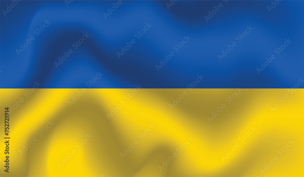 Flat Illustration of Ukraine flag. Ukraine national flag design. Ukraine Wave flag.
Flat Illustration of Ukraine flag. Ukraine national flag design. Ukraine Wave flag.