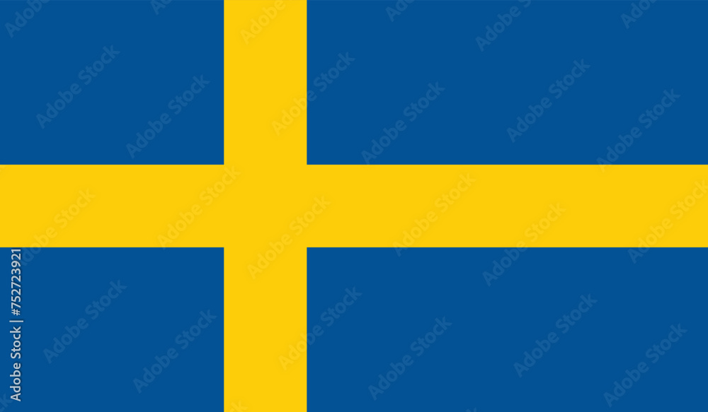 Flat Illustration of Sweden flag. Sweden national flag design.
Flat Illustration of Sweden flag. Sweden national flag design.