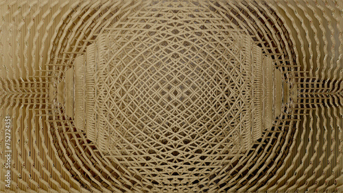 rattan knitting liked texture as procedural geometric and parametric 3d modeling objects and materials.