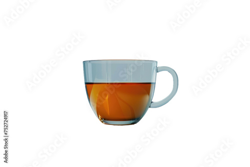 Elegant Glass Cup Isolated On Transparent Background