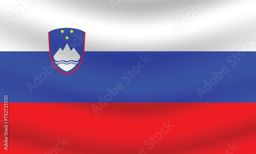 Free Download Flat Illustration of Slovenia flag. Slovenia national flag design. Slovenia Wave flag.
 - GFXLoad