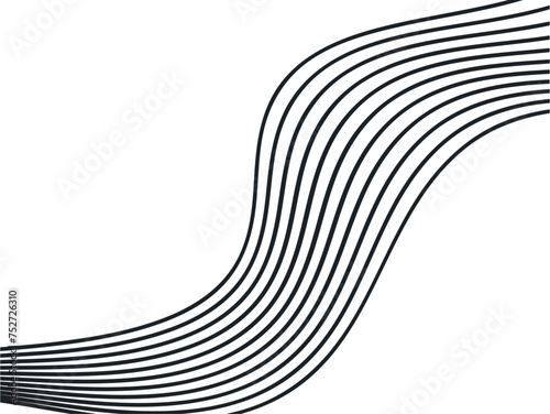 abstract background with wave, Wavy line vector photo