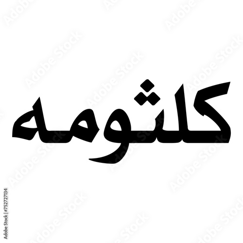 Wallpaper Mural Kulsumah Muslim Girls Name Naskh Font Arabic Calligraphy Torontodigital.ca