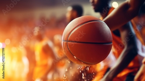 Dramatic Basketball Moments on the Court. Generative ai