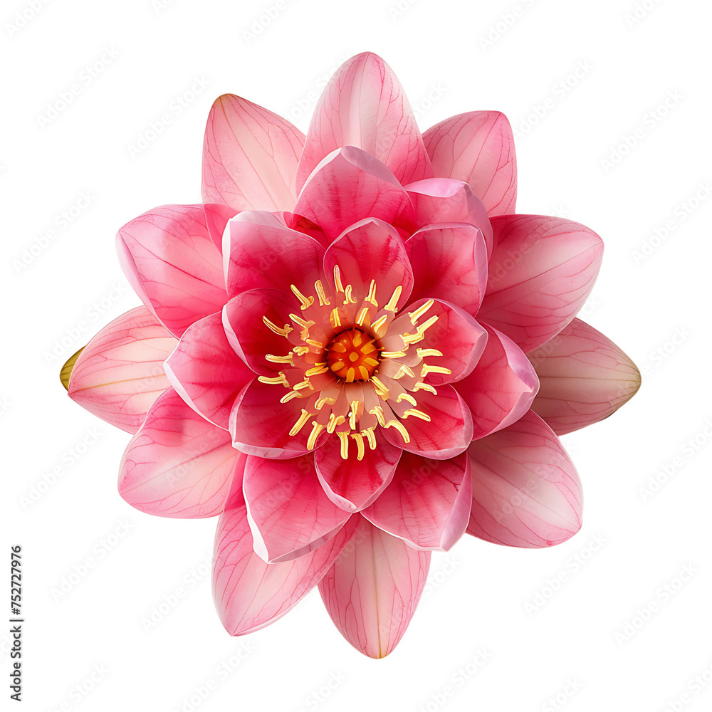 Pink Water Lily Isolated Clip Collection