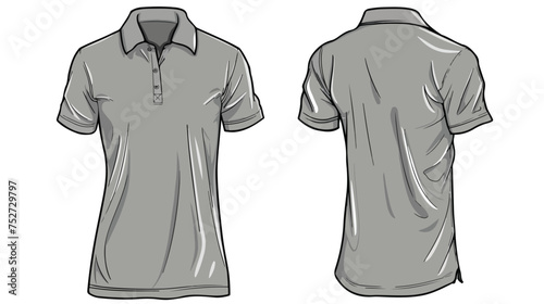 Ribbed cotton-jersey polo shirt technical fashion 