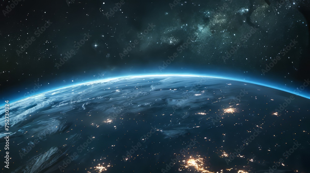 Fototapeta premium digital world banner background
