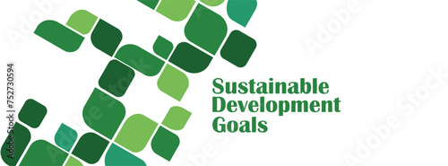 Sustainable Development Goals sign on white background