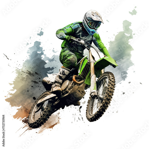 pastel watercolor pictures motocross motorcycle