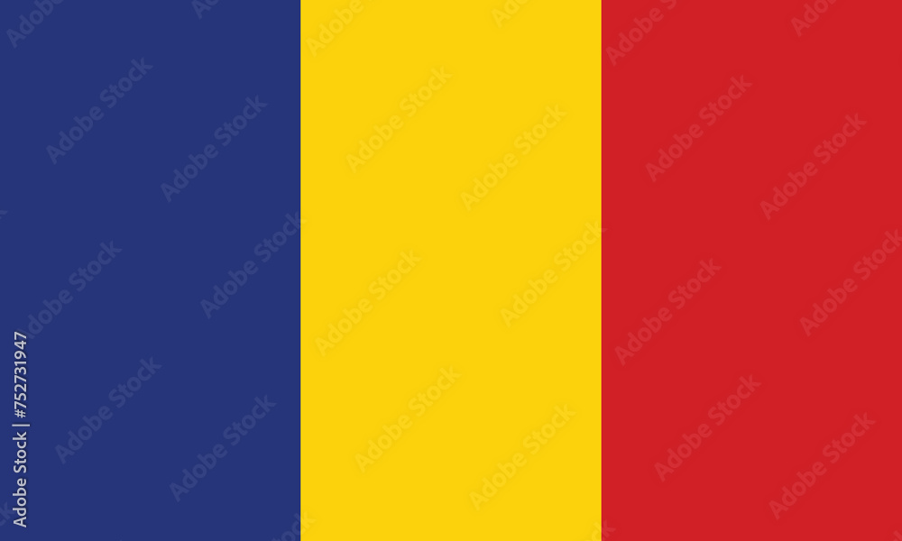 Flat Illustration of Romania flag. Romania national flag design.
Flat Illustration of Romania flag. Romania national flag design.
