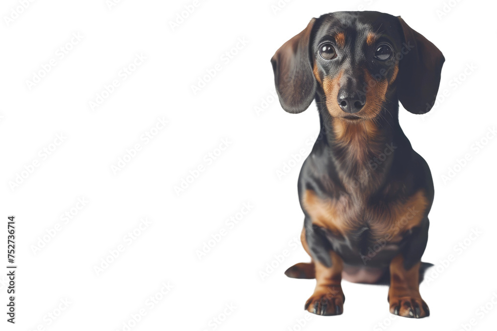 Brown Dachshund Isolated On Transparent Background