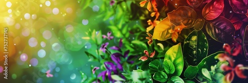 Vibrant Bunch of Colorful Flowers in Grass. Generative AI