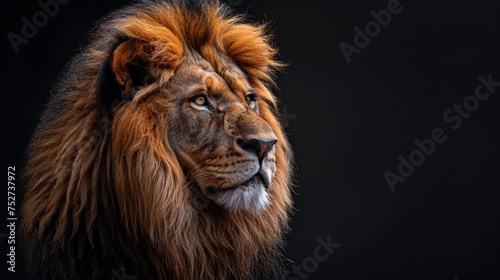 Majestic lion in savannah, wild elegance © FoxGrafy