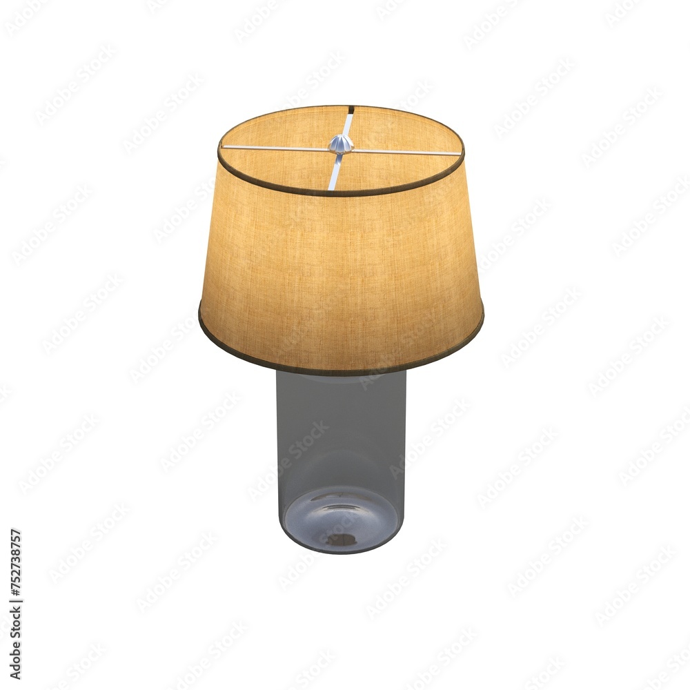 table lamp isolated on white background, room lamp, 3D illustration, cg render table lamp isolated on white background, room lamp, 3D illustration, cg render