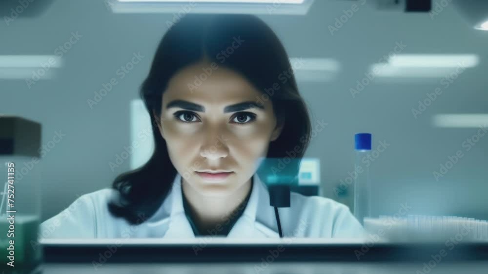 Scientist conducts research in laboratory or doing experiment. Scientist conducts research in laboratory or doing experiment.